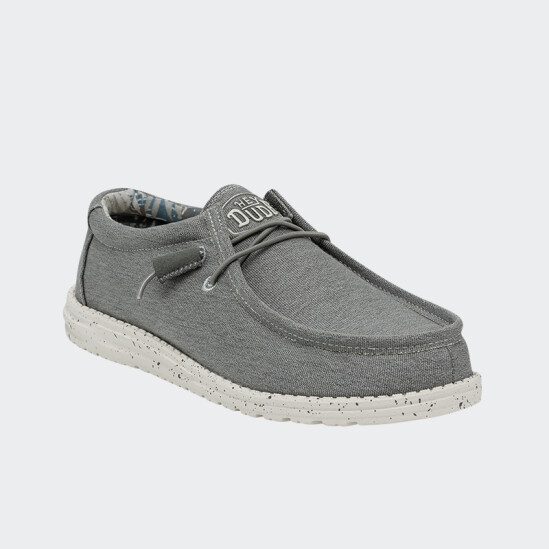 Calzado Hey Dude Wally Stretch Canvas Gris