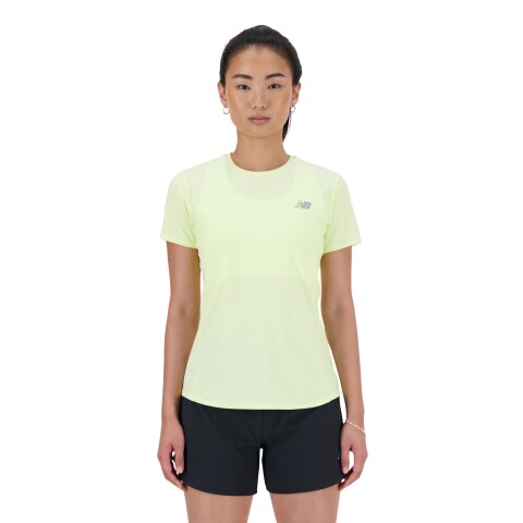 Remera New Balance de Dama - JACQUARD - WT41281LLT GREEN