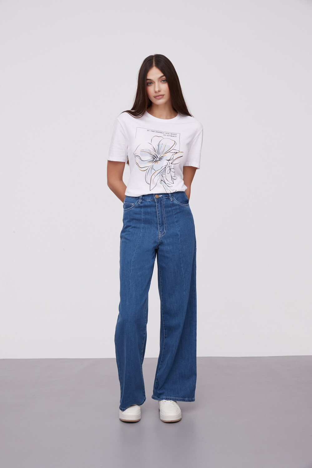 Pantalon Lenicete Azul Medio