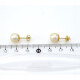 9 mm Caravanas Oro 18 K Y Perlas De Cultivo De 9 Mm 9 mm Caravanas Oro 18 K Y Perlas De Cultivo De 9 Mm