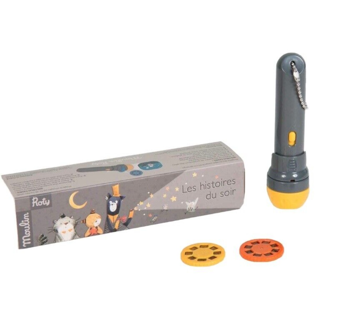 Linterna proyectora de cuentos infantiles - Les Moustaches 