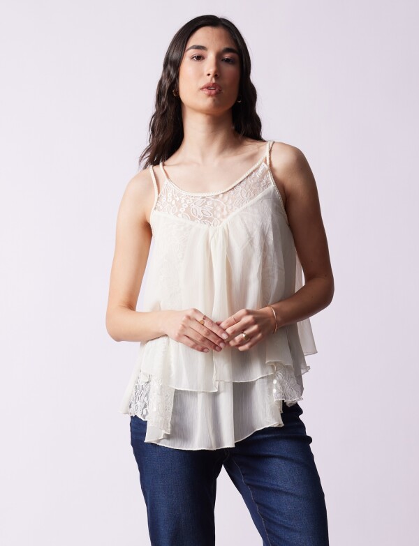 Blusa Gasa CRUDO