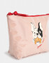 Porta Cosméticos Portacosméticos Bulldog Francés - Rosa Viejo