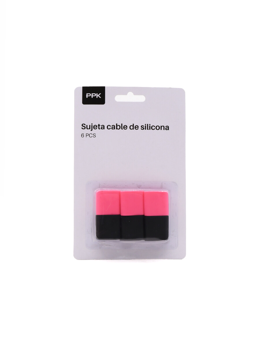 SUJETA CABLES SILICONA - MULTICOLOR 