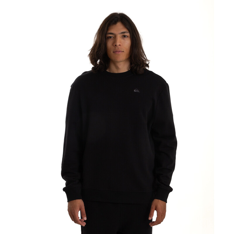 Quiksilver Buzo Basic Logo Hombre - Negro Negro