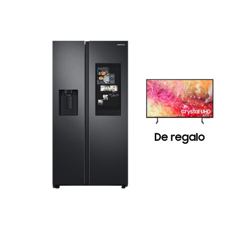 Heladera Side by Side de 585 L Family Hub + Smart TV Crystal 50" de regalo Heladera Side by Side de 585 L Family Hub + Smart TV Crystal 50" de regalo