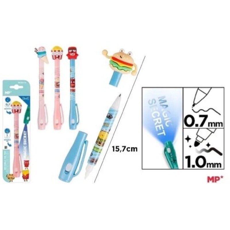 Boligrafo con tinta invisible - Comida Boligrafo Con Tinta Invisible - Comida