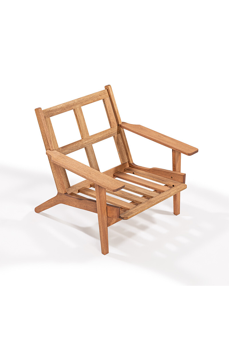 LOTUS POLTRONA POLTRONA LOTUS ACQUABLOCK CRUDO 93x87x86CM JATOBA