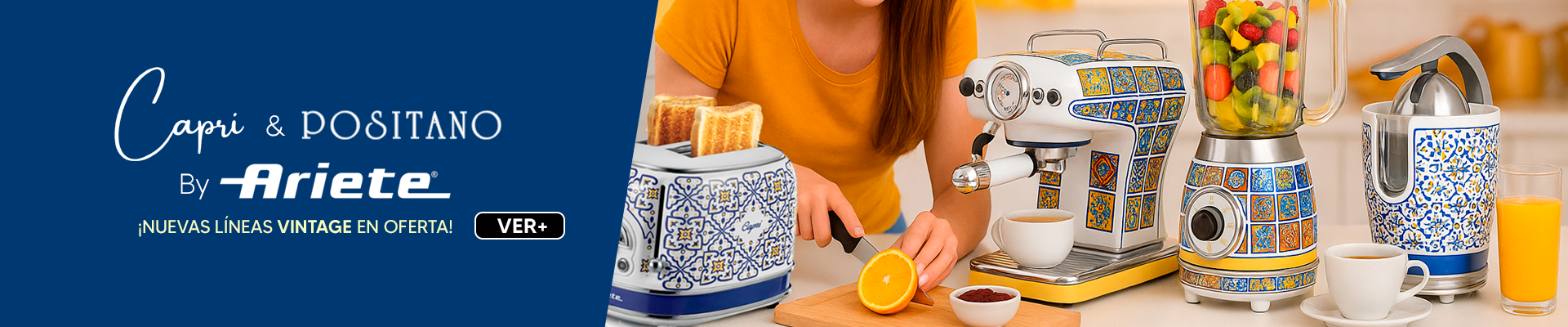 Capri y Positano ¡Disfrutá de la linea vintage de Ariete en oferta!
