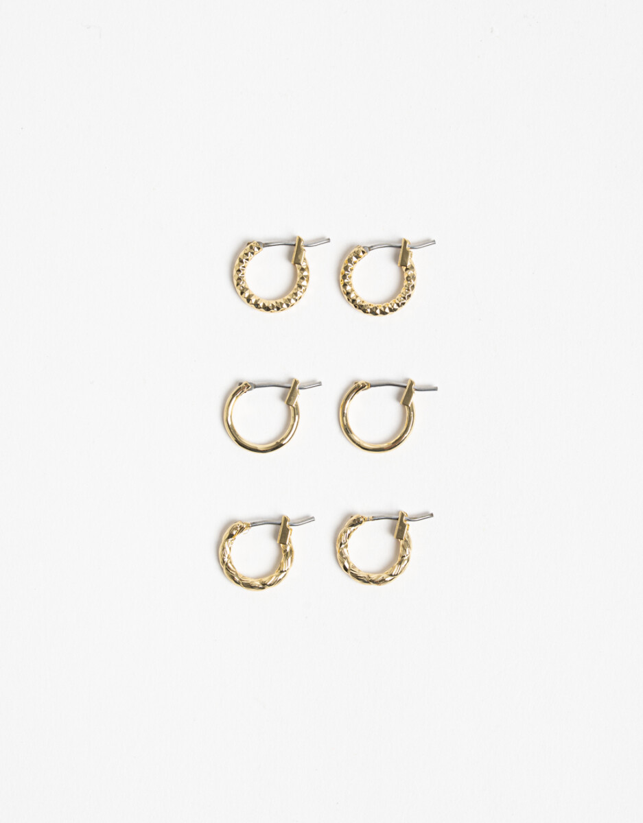 Argolla Set Metal Delicado 