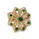 Anillo moderno, oro amarillo 18K , diamantes y esmeralda. Anillo moderno, oro amarillo 18K , diamantes y esmeralda.