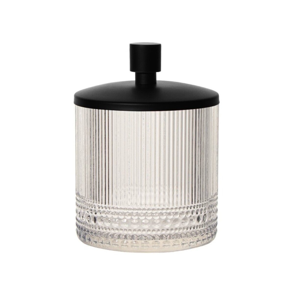 FRASCO VIDRIO C/TAPA D10x14CM CLAVO ACANALADO 