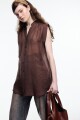 CAMISA SIN MANGAS Chocolate