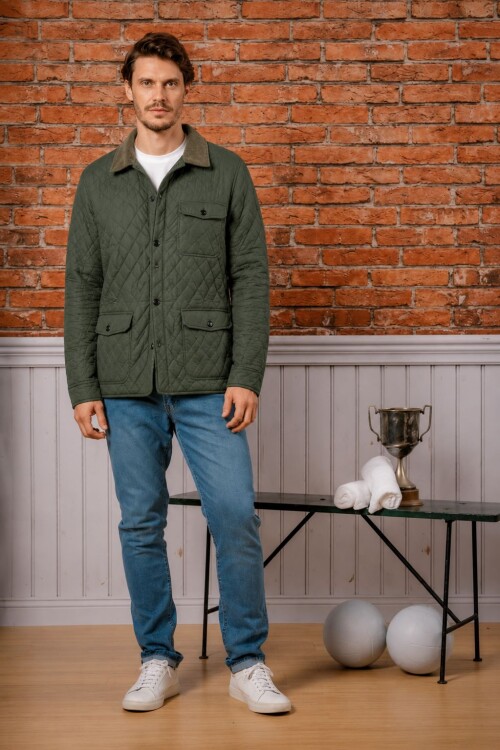 Campera London Quilted Verde