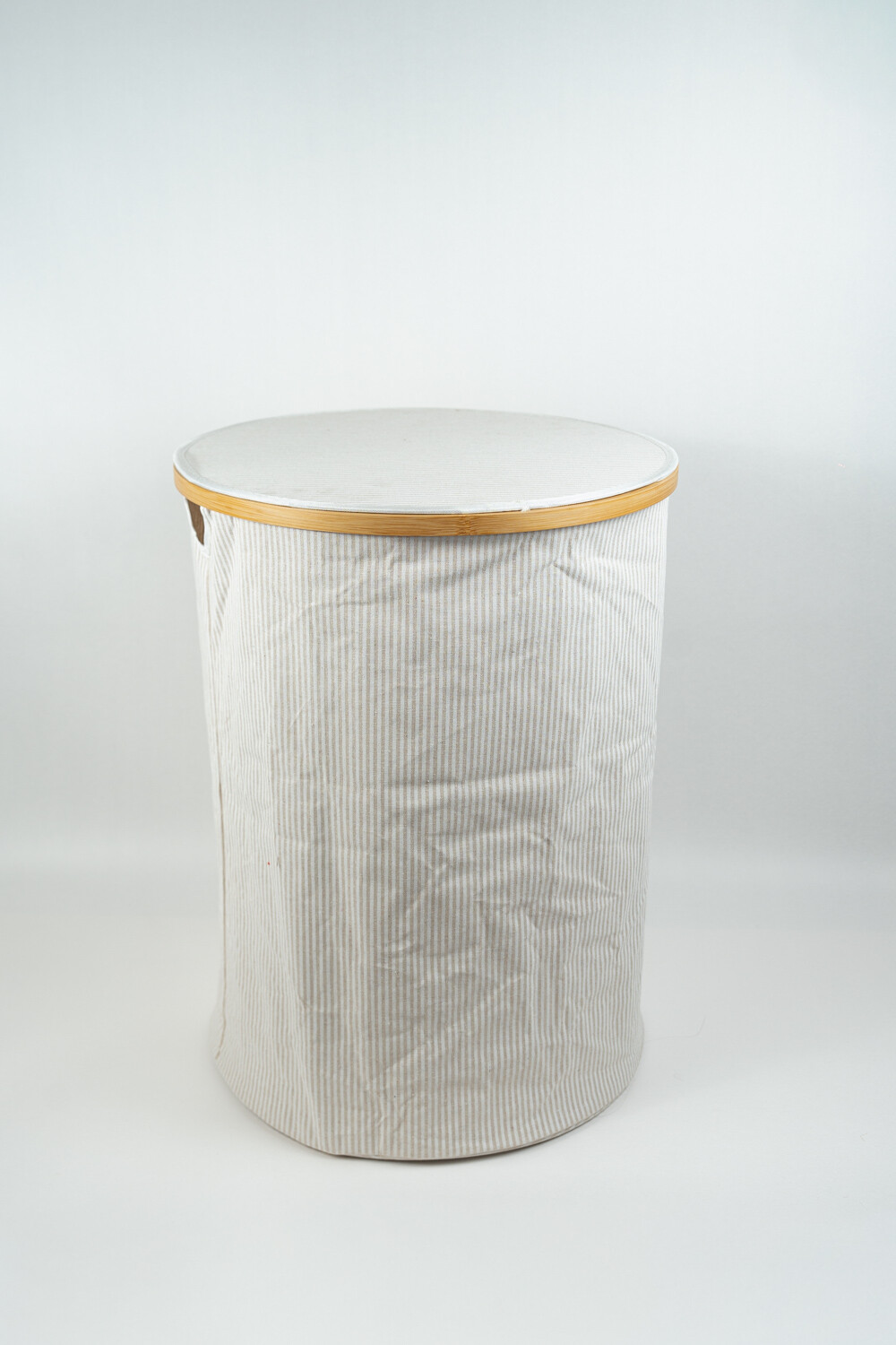 Cesto Aurien A Rayas C/tapa Estampado 1