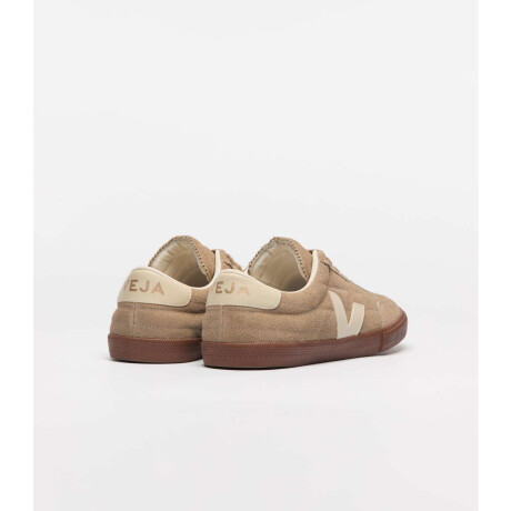 Championes Panenka Suede Taupe de Hombre Crema