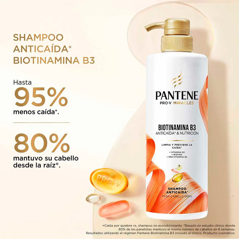 Shampoo Pantene Biotinamina B3 Anticaída 510 Ml. Shampoo Pantene Biotinamina B3 Anticaída 510 Ml.