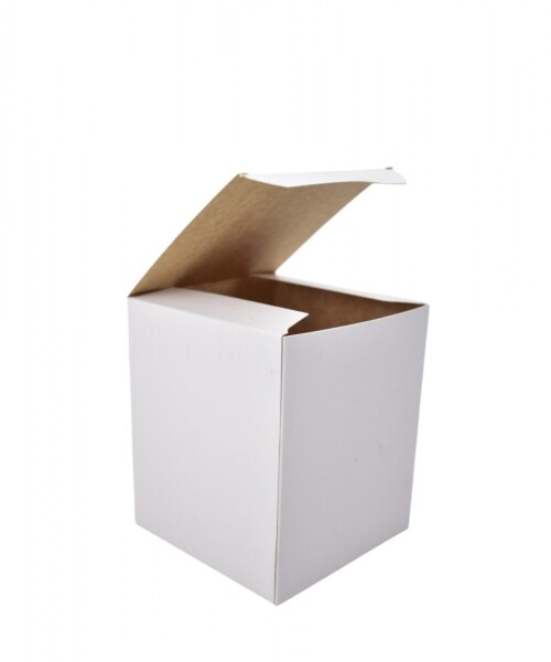 Caja flexi plegable 10x10x12 cm. BLANCO