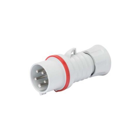 Ficha industrial 3P+T+N 16A 6HS 380V roja IP44 GG0009