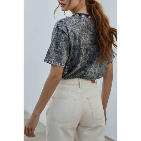 Remerón Algodón Lavado Gris Oscuro