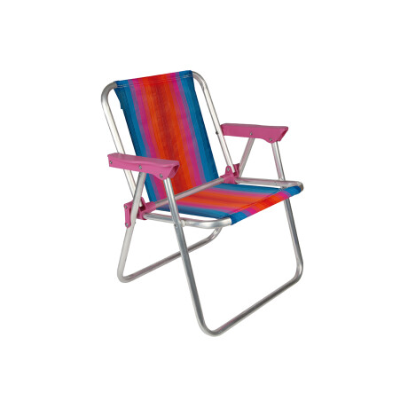 Silla Mor Niño Alta Aluminio Roja/Azul