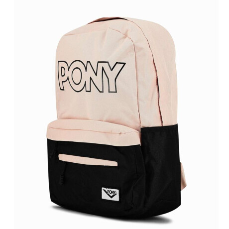 Pony Mochila Soho Negro-Rosado