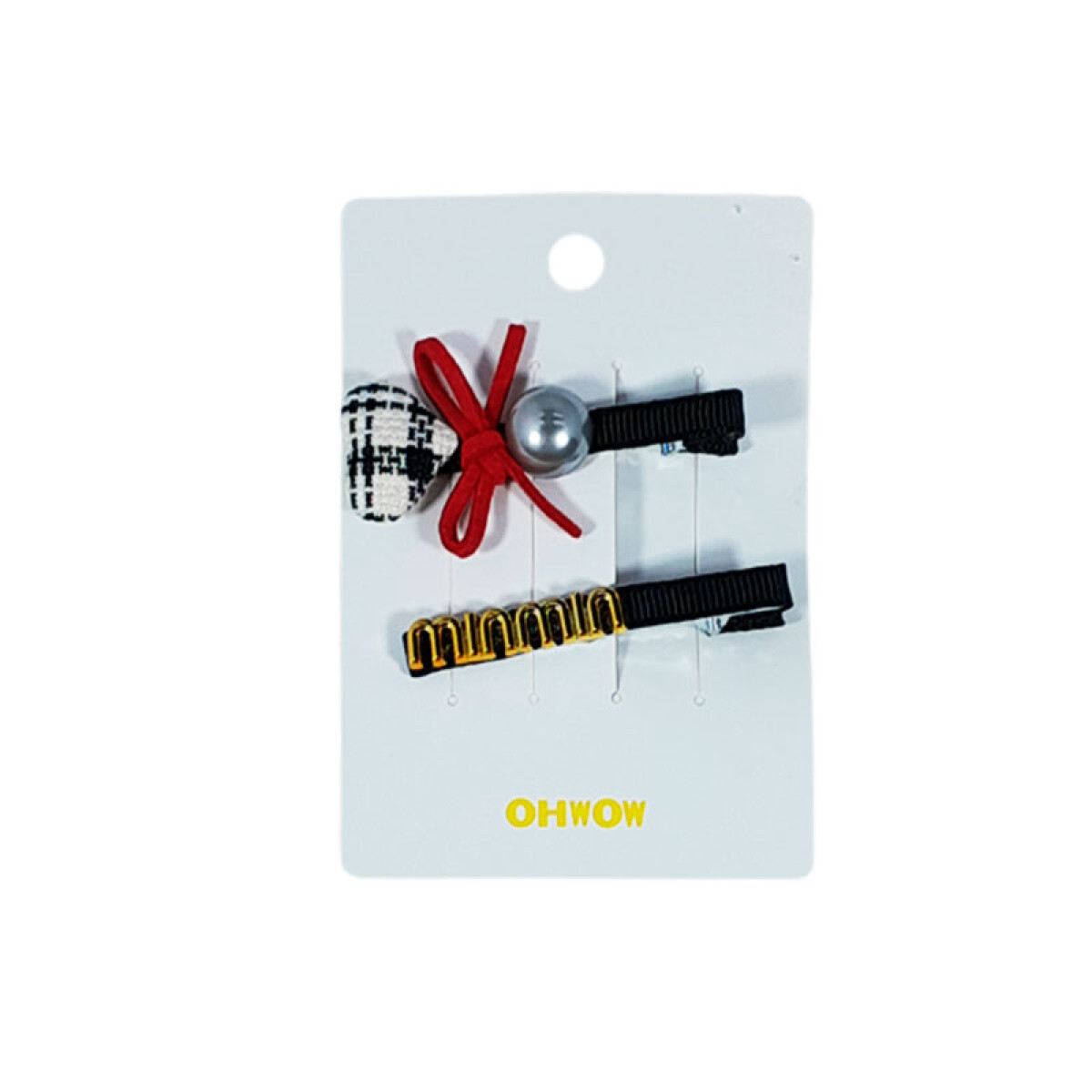 Broche pinzas para el cabello x2 con diseño - Broche Pinzas Para El Cabello X2 Con Diseño 