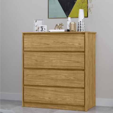 Comoda Cajonera Carla para Dormitorio 4 Cajones con Rieles Telescópicos - Marrocos Comoda Cajonera Carla para Dormitorio 4 Cajones con Rieles Telescópicos - Marrocos