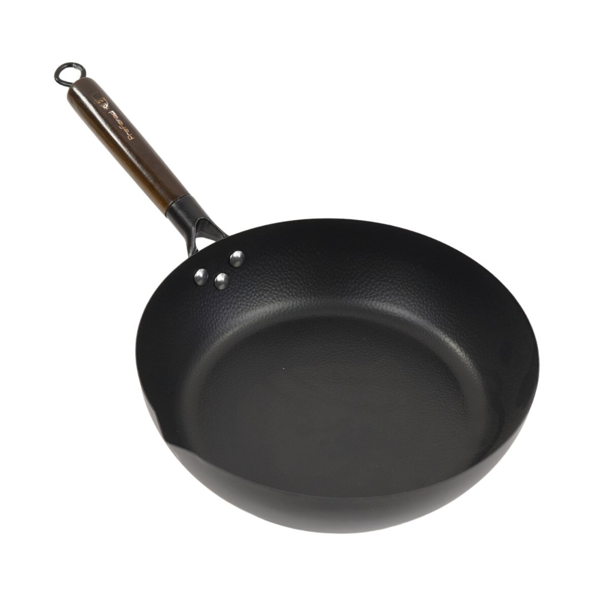 Sarten Wok con asa de madera 