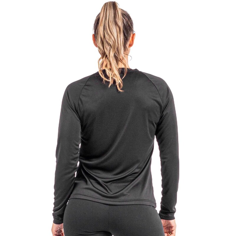 Poker Remera Mujer Manga Larga Uv50+ Negro