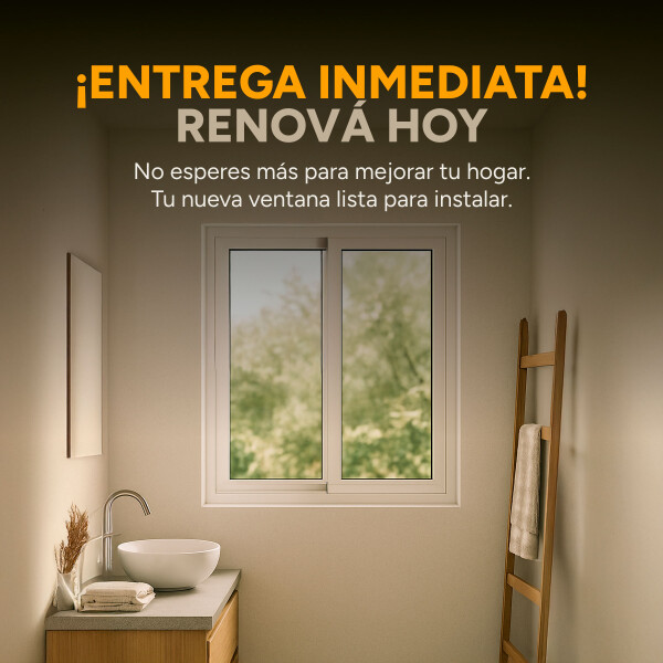 Ventana de PVC Blanco 120 X 100 Cm Corrediza Premium Ventana de PVC Blanco 120 X 100 Cm Corrediza Premium