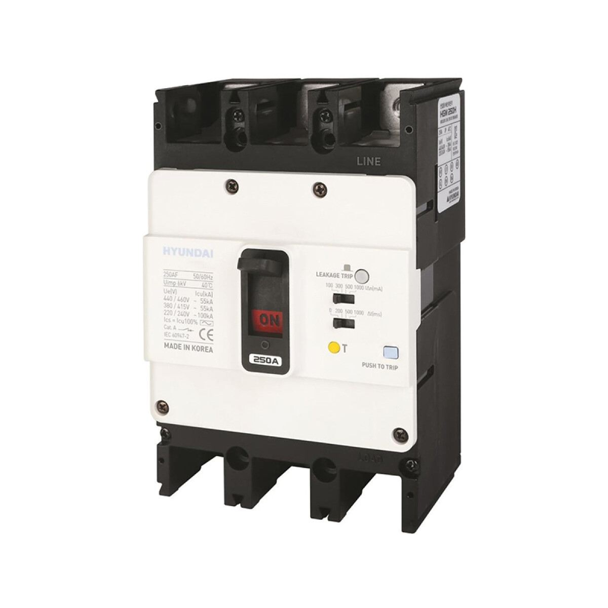 Interruptor termodiferencial 3P 160A 26kA - HY4512 
