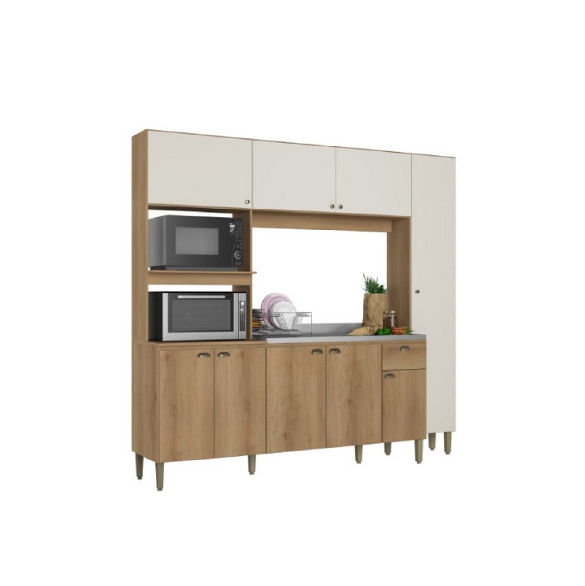 COCINA COMPACTA MODERNA PL CAP OFF WHITE 