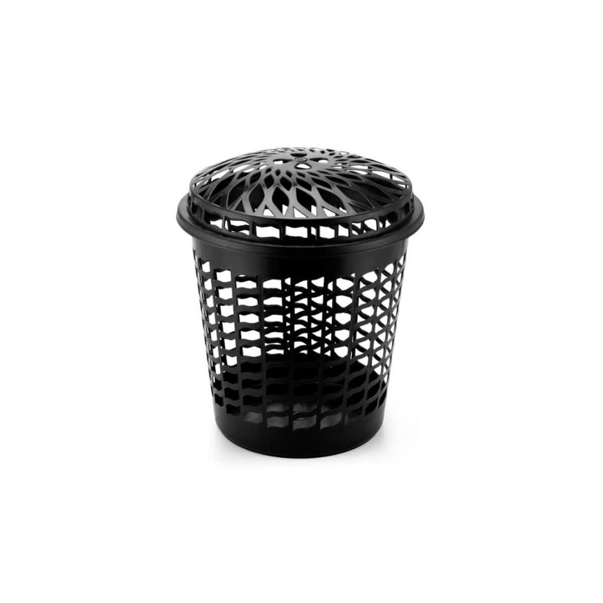 CESTO PARA ROPA TELADO 30 LITROS NEGRO - NEGRO 