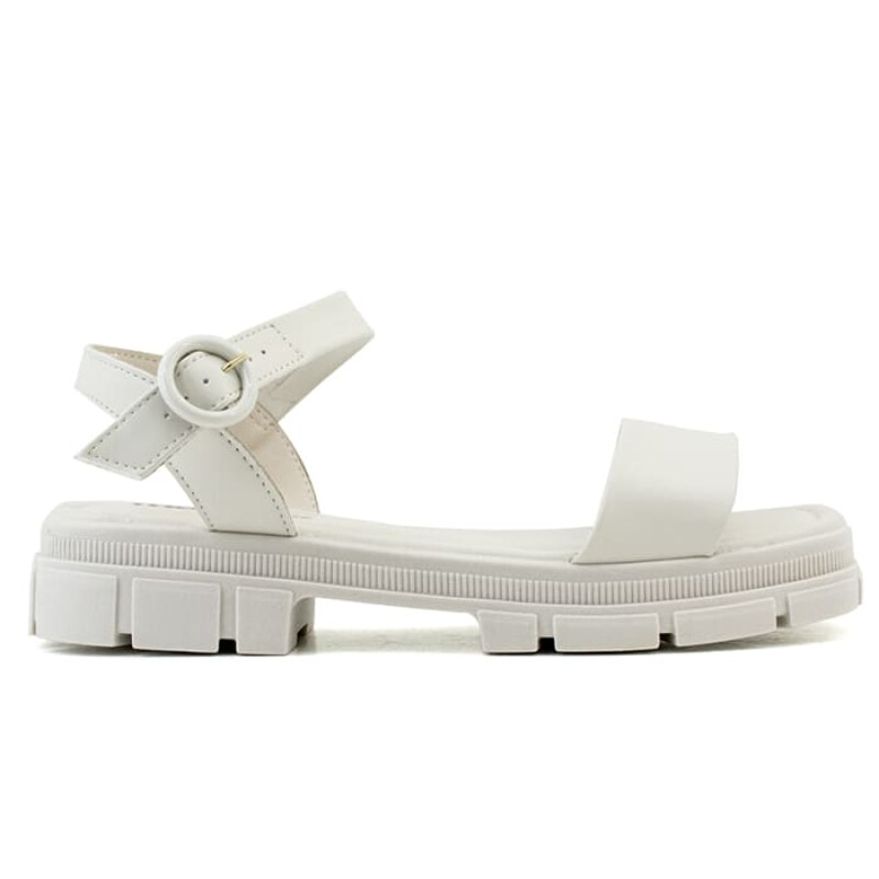 Sandalias Moleca Casual Baja de Mujer - 5475.100-9569 Blanco