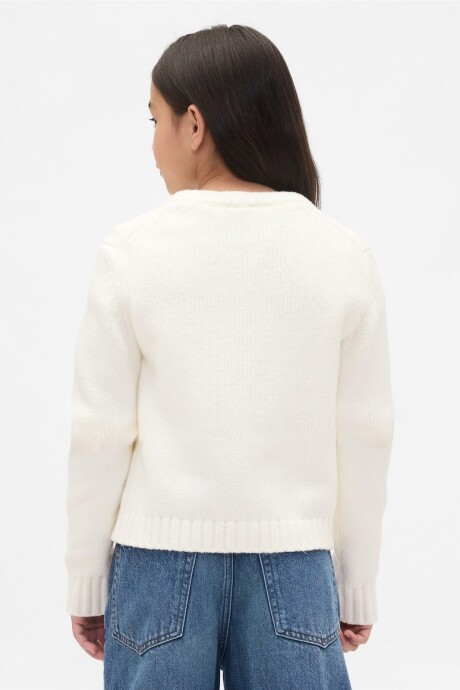 Saco Logo Gap Niña Ivory Frost