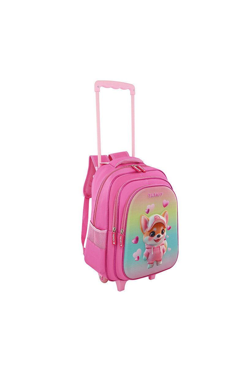 Mochila con Carrito Rosa