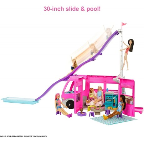 Vehículo Barbie Camper de los Sueños HCD46 001
