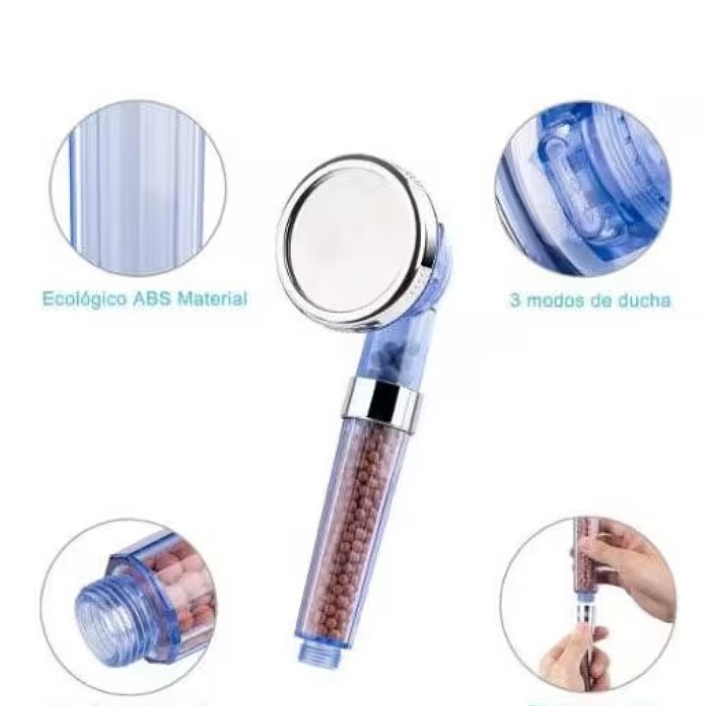 Teléfono de ducha filtro de piedras 3 posiciones Teléfono De Ducha Filtro De Piedras 3 Posiciones