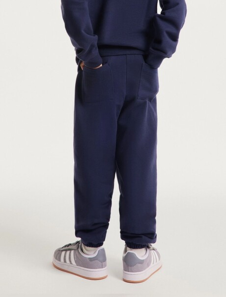 PANTALÓN BABUCHA INFANTIL CON PUÑO ELASTIZADO AZUL