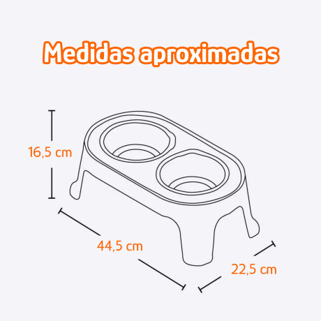 Comedero y Bebedero Elevado para Mascotas Pequeñas Rimax Beige