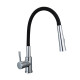 Griferia De Cocina Aqualia Con Manguera Flexible Negra