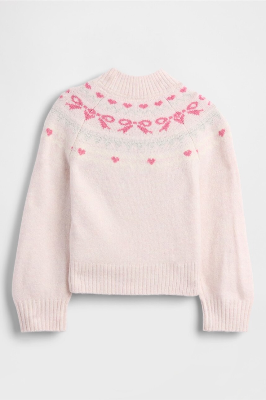 Buzo Polera Fairisle Toddler Niña Pink Dogwood