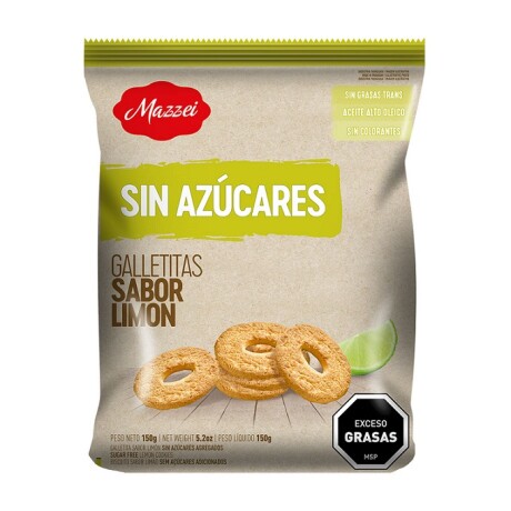 GALLETA DULCE S/AZUCAR MAZZEI LIMON 150G GALLETA DULCE S/AZUCAR MAZZEI LIMON 150G