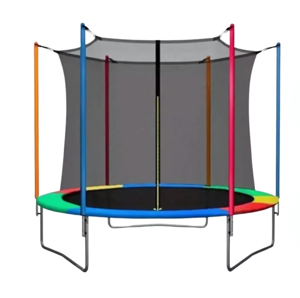 Cama Elástica Infantil Multicolor Con Red De Seguridad - Azul 