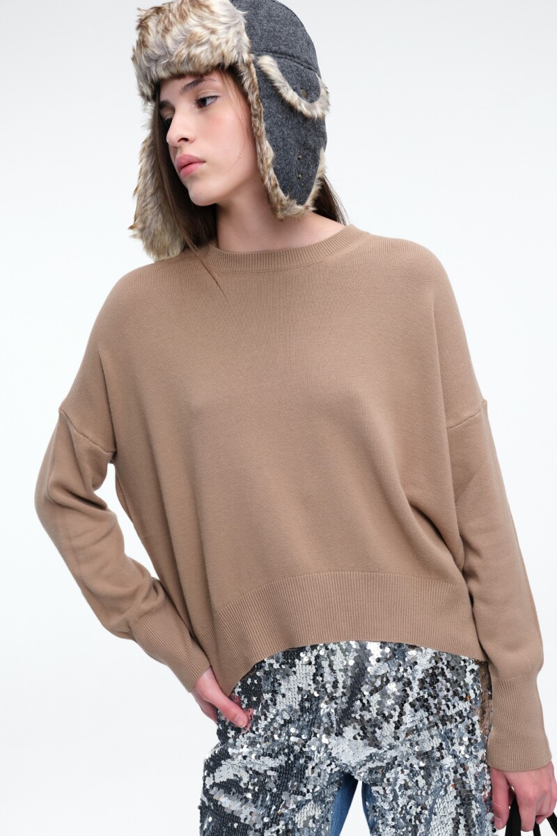 SWEATER BASE Camel