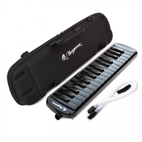 Melodica Magma negra 32 notas c/funda rígida teclas negras Melodica Magma negra 32 notas c/funda rígida teclas negras