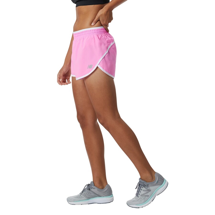 Short de Mujer New Balance Accelerate 2.5 Rosado Fluo