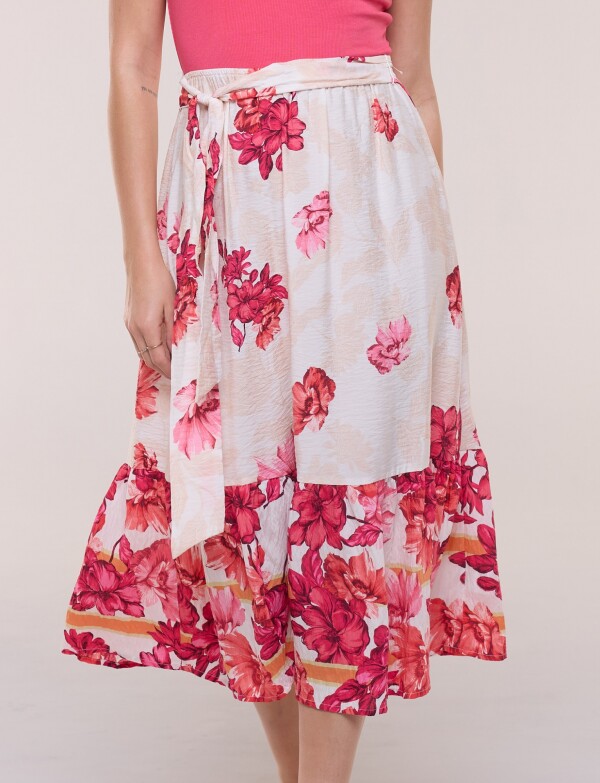 Vestido Maxi Combinado FUCSIA/MULTI
