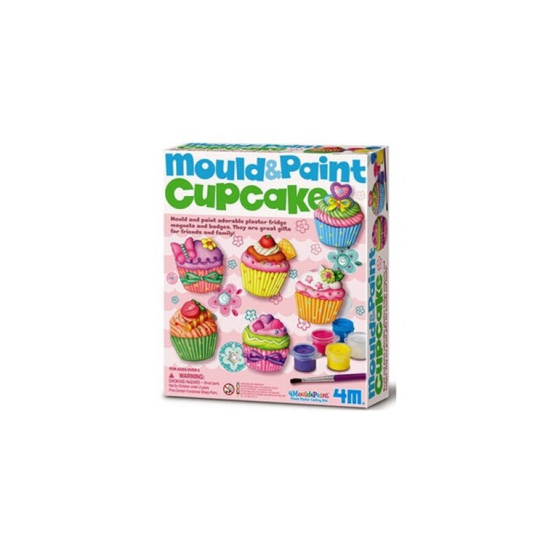 Molde y Set para Pintar Cupcakes MOULD AND PAINT CUP CAKE